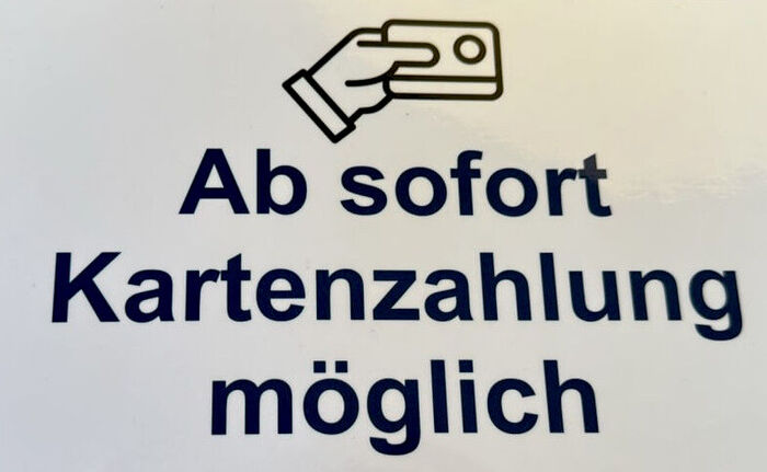 Kartenzahlung bei HMS möglich